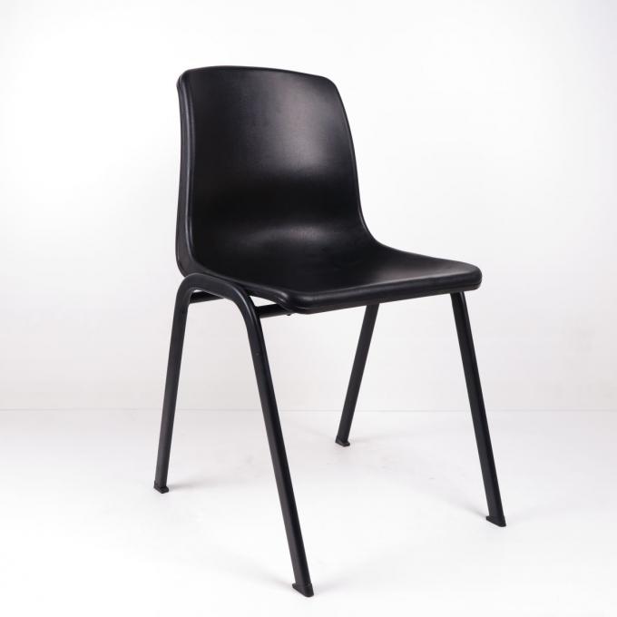 Support en acier de chaises ergonomiques en plastique noires d'ESD pour soutenir le prix bon marché de Seat
