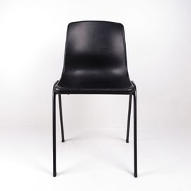 Chine Support en acier de chaises ergonomiques en plastique noires d&#039;ESD pour soutenir le prix bon marché de Seat usine