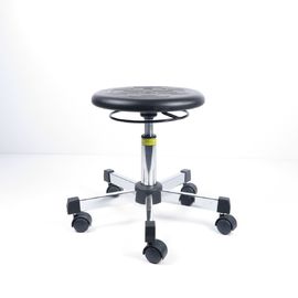 Noir bas à jambes ergonomique de chaises et de tabourets 5 de laboratoire de polyuréthane sans dos