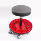 Voiture réparant le cuir ergonomique Seat d'unité centrale de chaise de travail de travailleur avec la boîte ronde d'outils fournisseur