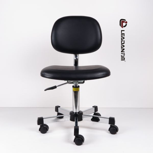 Le Cleanroom ergonomique noir d'ESD préside le vinyle réglable d'unité centrale de taille de 360 pivots fournisseur