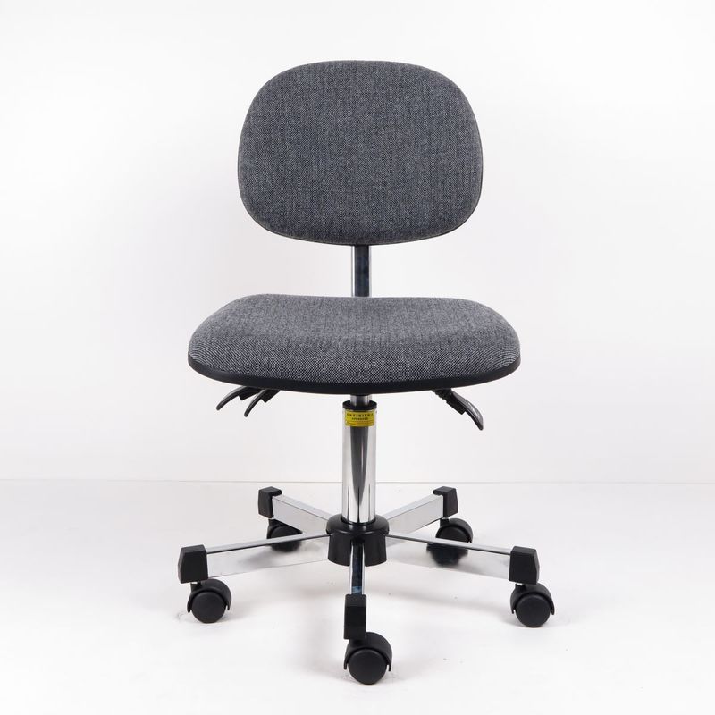 3 ou 2 chaises ergonomiques d'ESD de tissu gris d'ajustement de niveaux soulevant la chaise avec des roulettes fournisseur