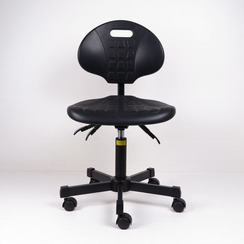 Chaises ergonomiques noires de laboratoire de mousse de polyuréthane avec de soutien la surface arrière de glissement non fournisseur