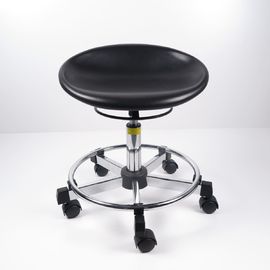 Chine Tabourets ergonomiques de laboratoire de polyuréthane noir, chaise rotative durable de bureau usine