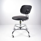 Chaise conductrice de l'unité centrale ESD de chaises de bureau ergonomique en cuir noir de travail avec le repos de pied fournisseur