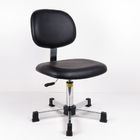 Chaise ergonomique en cuir noire de pièce propre de chaises de l'unité centrale ESD avec la taille de banc de roues fournisseur